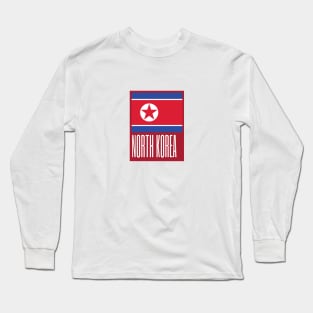 North Korea Country Symbols Long Sleeve T-Shirt